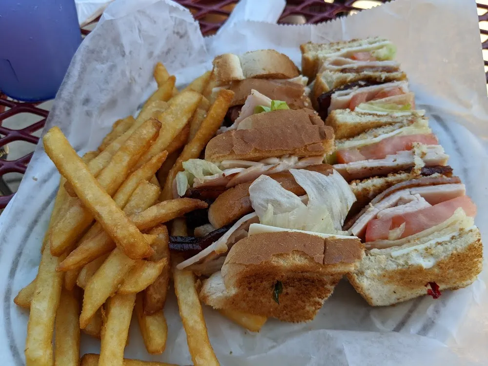 Turkey Club on Toasted White Bread